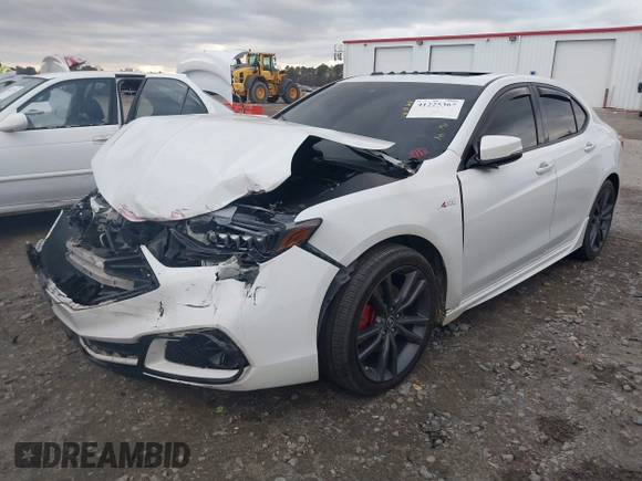 2019 Acura TLX w/A-Spec Pkg with VIN 19UUB1F65KA003195, listed as a IAAI auction lot 41225367 with 86,778 mi miles. Bid and sale history available at carsss.com. Image 17.