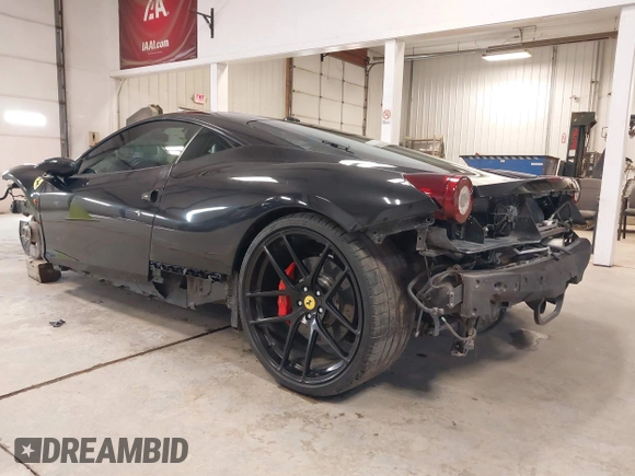 2011 Ferrari 458 Italia z VIN ZFF67NFA7B0178589, wystawiony jako IAAI lot #41285530 z przebiegiem 9226 mil mil oraz . Historia ofert i sprzedaży dostępna na DreamBid. Obrazek 3.