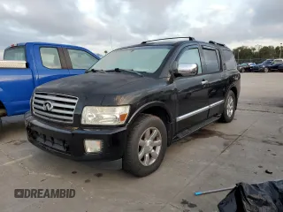 2006 Infiniti QX56 with VIN 5N3AA08C66N810506, listed as a Copart auction lot 76049394 with 0 mi miles and Salvage Title. Bid and sale history available at carsss.com. Image 1.