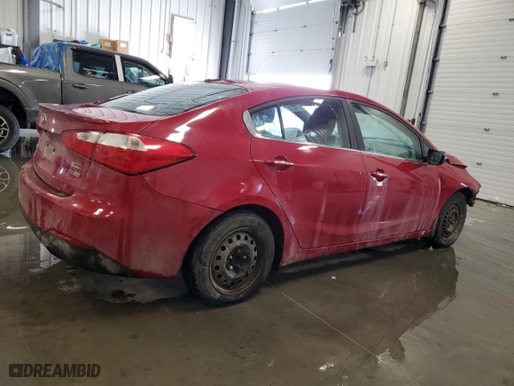 2016 Kia Forte EX with VIN KNAFX4A87G5524628, listed as a Copart auction lot 44221185 with 185,611 mi miles and Salvage Title. Bid and sale history available at carsss.com. Image 3.