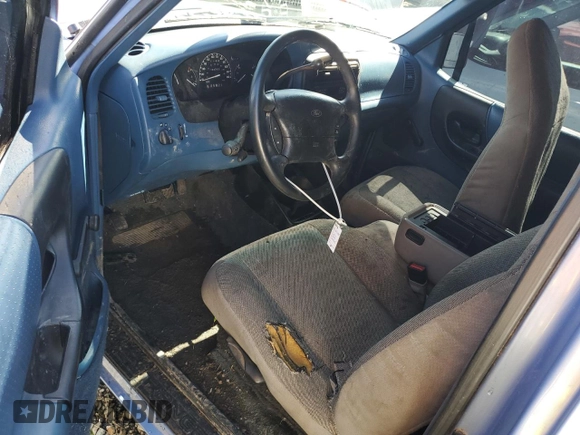 1997 Ford Ranger XLT with VIN 1FTCR14X6VTA02423, listed as a Copart auction lot 47163385 with 54,262 mi miles and Clean Title. Bid and sale history available at DreamBid. Image 8.