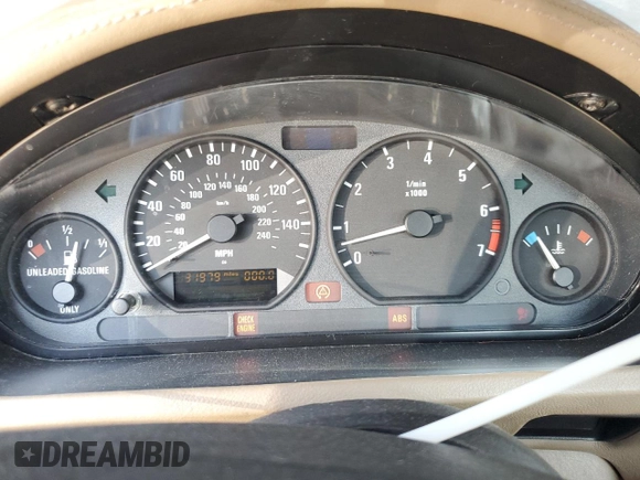 1997 BMW 3 Series 2.8L with VIN 4USCJ3326VLC00375, listed as a Copart auction lot 47612095 with 131,979 mi miles and Salvage Title. Bid and sale history available at carsss.com. Image 9.