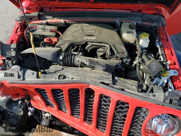 2020 Jeep Gladiator Sport S with VIN 1C6HJTAG4LL162110, listed as a Copart auction lot 51546565 with 67,948 mi miles and Salvage title. Bid and sale history available at DreamBid. Image 11.