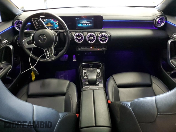2020 Mercedes-Benz CLA 250 with VIN WDD5J4GB6LN059245, listed as a Copart auction lot 53980555 with 53,927 mi miles and Salvage Title. Bid and sale history available at DreamBid. Image 8.