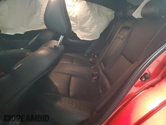 2020 Infiniti Q50 Red Sport 400 with VIN JN1FV7AR7LM660179, listed as a Copart auction lot 89016435 with 33,500 mi miles and Salvage Title. Bid and sale history available at carsss.com. Image 10.