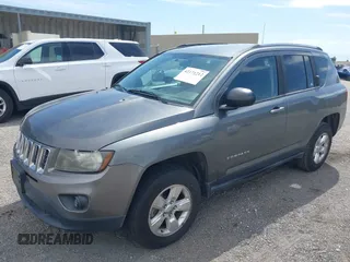 2014 Jeep Compass Sport with VIN 1C4NJCBA0ED524145, listed as a IAAI auction lot 42171212 with 187,257 mi miles. Bid and sale history available at carsss.com. Image 2.