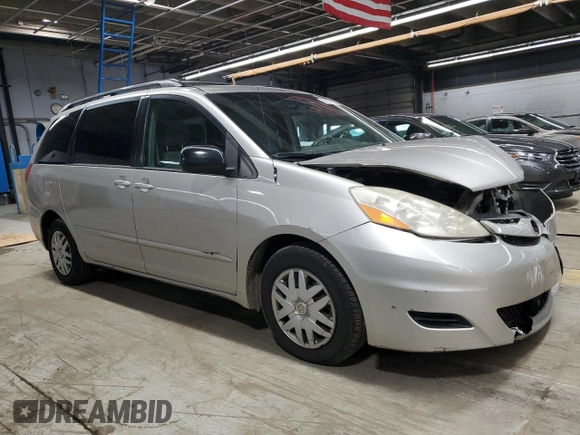 2008 Toyota Sienna with VIN 5TDZK23CX8S143730, listed as a Copart auction lot 51897165 with 195,994 mi miles and Salvage Title. Bid and sale history available at DreamBid. Image 4.