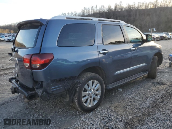 2019 Toyota Sequoia Platinum with VIN 5TDDY5G14KS171243, listed as a Copart auction lot 86040924 with 58,947 mi miles and Salvage Title. Bid and sale history available at carsss.com. Image 3.
