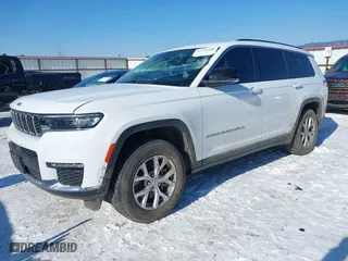 2022 Jeep Grand Cherokee L Limited with VIN 1C4RJKBG4N8562440, listed as a IAAI auction lot 41550588 with 55,276 mi miles. Bid and sale history available at carsss.com. Image 17.