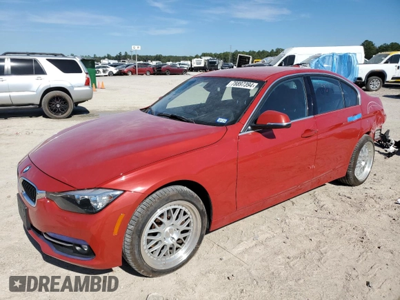2017 BMW 3 Series 330i with VIN WBA8B9C33HK676611, listed as a Copart auction lot 78897394 with 58,588 mi miles and Salvage Title. Bid and sale history available at carsss.com. Image 1.