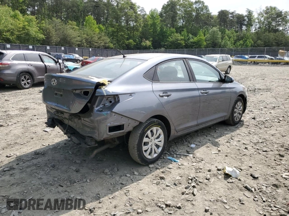 2018 Hyundai Accent SEL with VIN 3KPC24A3XJE007540, listed as a Copart auction lot 52873853 with 76,039 mi miles. Bid and sale history available at carsss.com. Image 3.