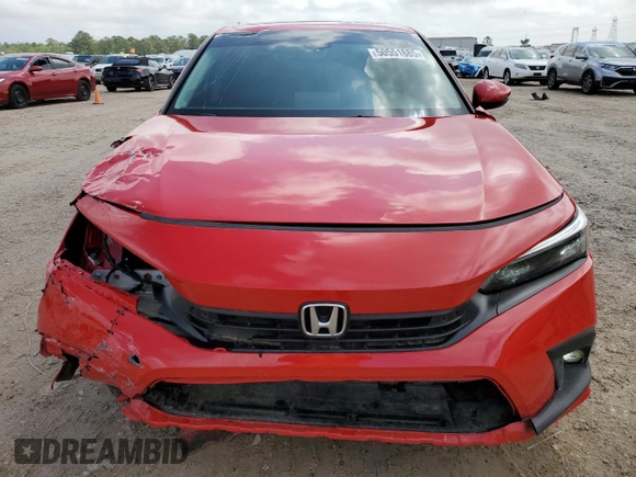 2024 Honda Civic Sedan Touring with VIN 2HGFE1F96RH321560, listed as a Copart auction lot 50551685 with 0 mi miles and Salvage Title. Bid and sale history available at carsss.com. Image 5.