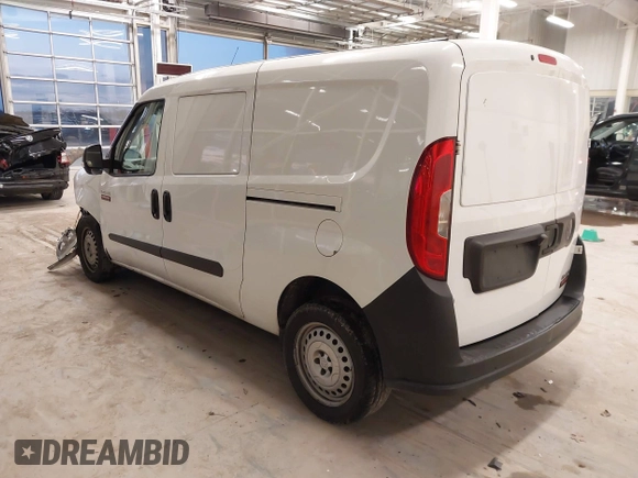 2019 Ram ProMaster City Cargo Tradesman z VIN ZFBHRFAB6K6N87710, wystawiony jako IAAI lot #41124995 z przebiegiem 201 012 mil mil oraz . Historia ofert i sprzedaży dostępna na DreamBid. Obrazek 3.