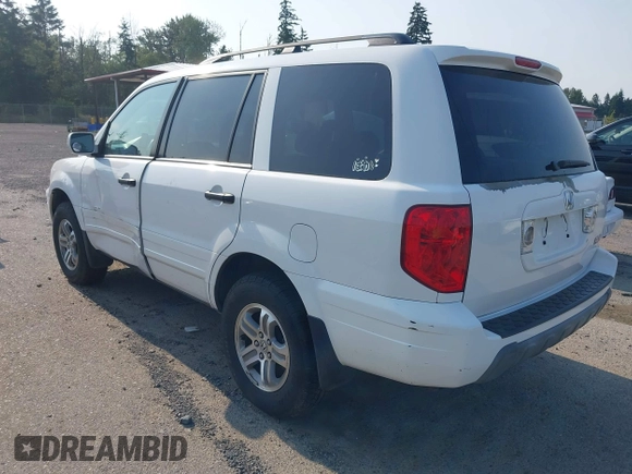 2005 Honda Pilot EX-L z VIN 2HKYF18515H524324, wystawiony jako IAAI lot #42572377 z przebiegiem 248 899 mil mil oraz . Historia ofert i sprzedaży dostępna na DreamBid. Obrazek 3.
