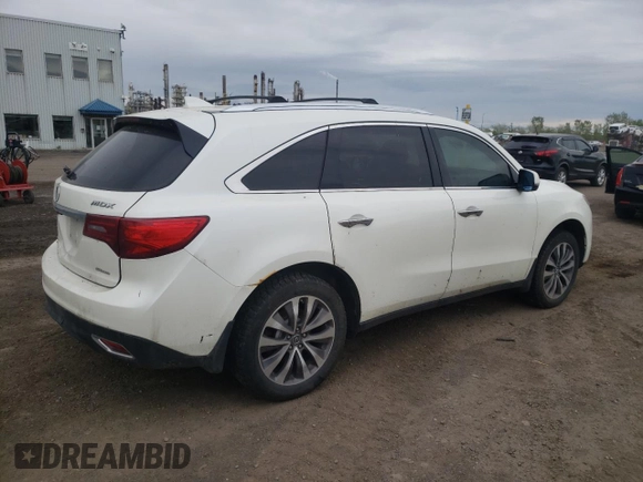 2014 Acura MDX Technology с VIN 5FRYD4H4XEB505394, выставлен на аукционе Copart как лот 57567785 с пробегом Не указан миль и Списание • Salvage title. История ставок и продаж доступна на DreamBid. Изображение 3.