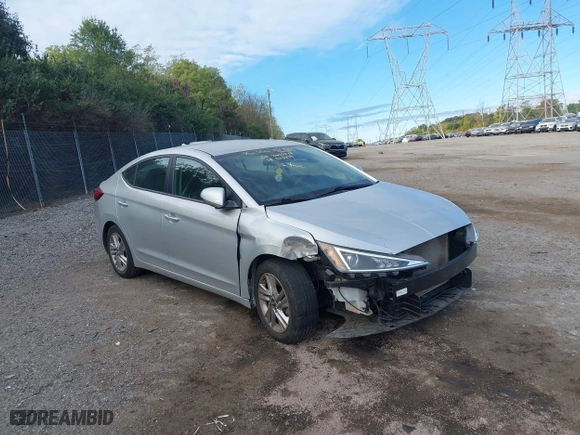2020 Hyundai Elantra SEL with VIN 5NPD84LF7LH523895, listed as a IAAI auction lot 40605847 with 42,730 mi miles. Bid and sale history available at carsss.com. Image 1.