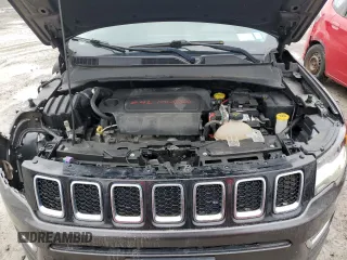 2018 Jeep Compass Limited with VIN 3C4NJDCB2JT373049, listed as a Copart auction lot 52282865 with 95,802 mi miles and Salvage Title. Bid and sale history available at DreamBid. Image 12.