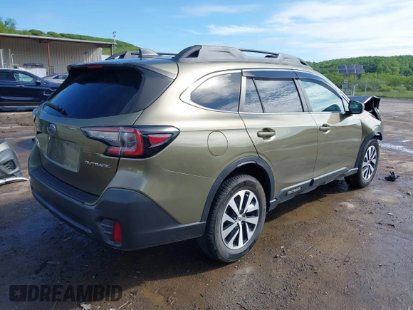 2020 Subaru Outback Premium with VIN 4S4BTACC1L3224596, listed as a IAAI auction lot 42187988 with 59,604 mi miles and . Bid and sale history available at DreamBid. Image 4.