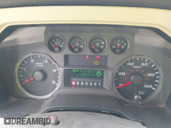 2008 Ford F-250 XL with VIN 1FTSW21R38EA21973, listed as a IAAI auction lot 42791994 with 216,889 mi miles and . Bid and sale history available at DreamBid. Image 7.