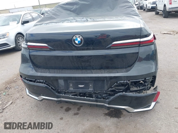 2023 BMW 7 Series 740i with VIN WBA23EH05PCM58771, listed as a IAAI auction lot 42024556 with Not provided miles and . Bid and sale history available at DreamBid. Image 15.