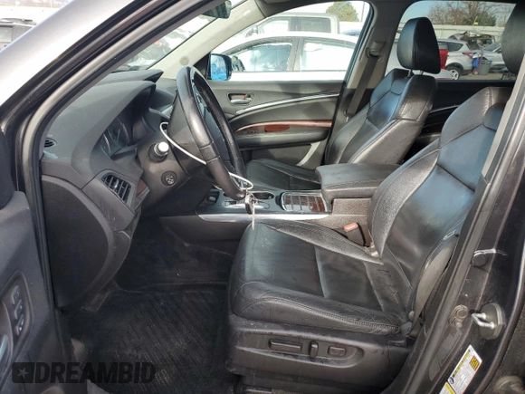 2016 Acura MDX w/Tech with VIN 5FRYD4H4XGB038321, listed as a Copart auction lot 81825384 with 155,598 mi miles and Salvage Title. Bid and sale history available at carsss.com. Image 7.
