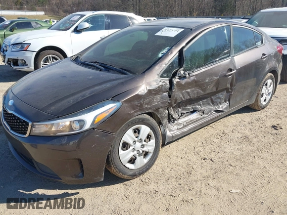 2018 Kia Forte LX with VIN 3KPFL4A76JE217369, listed as a IAAI auction lot 41673754 with 100,545 mi miles. Bid and sale history available at carsss.com. Image 6.