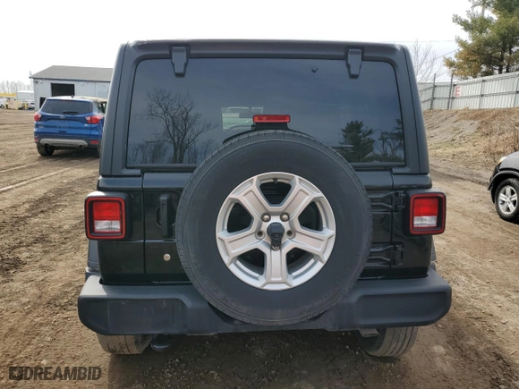 2020 Jeep Wrangler Unlimited Sport Altitude with VIN 1C4HJXDG5LW170856, listed as a Copart auction lot 49050535 with 30,010 mi miles and Salvage Title. Bid and sale history available at carsss.com. Image 6.