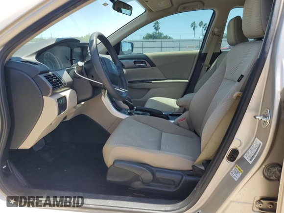 2015 Honda Accord LX with VIN 1HGCR2F39FA163007, listed as a Copart auction lot 53142665 with 63,530 mi miles and Salvage Title. Bid and sale history available at carsss.com. Image 7.