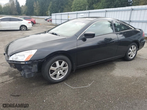 2005 Honda Accord Cpe LX V6 SE with VIN 1HGCM82485A017244, listed as a Copart auction lot 75055174 with 158,654 mi miles and Salvage Title. Bid and sale history available at carsss.com. Image 1.