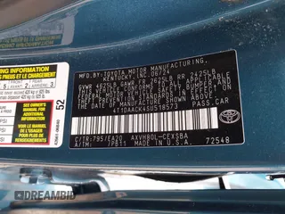 2025 Toyota Camry LE z VIN 4T1DAACK4SU518573, wystawiony jako IAAI lot #42368770 z przebiegiem 30 727 mil mil oraz . Historia ofert i sprzedaży dostępna na DreamBid. Obrazek 9.