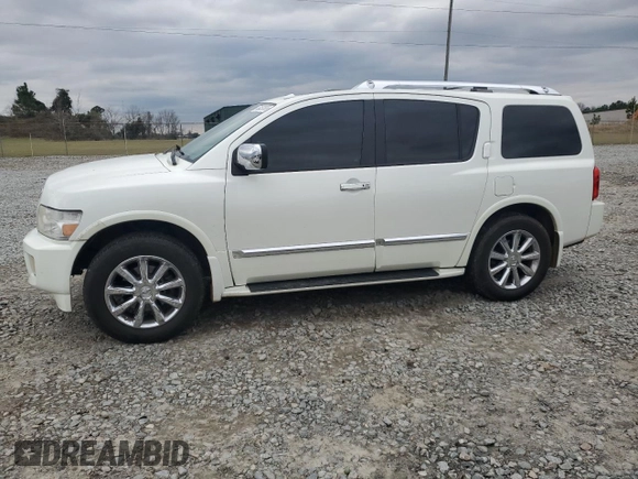 2010 Infiniti QX56 with VIN 5N3ZA0NE7AN901169, listed as a Copart auction lot 46459555 with 210,210 mi miles and Salvage Title. Bid and sale history available at DreamBid. Image 1.