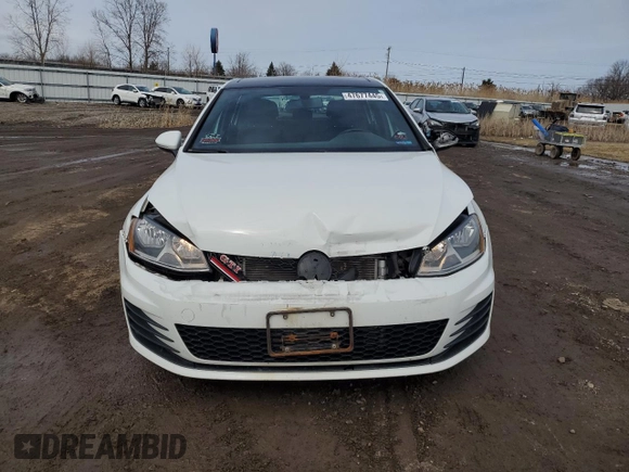 2016 Volkswagen Golf GTI SE w/Performance Pkg with VIN 3VW547AUXGM015744, listed as a Copart auction lot 47677445 with 130,490 mi miles and Salvage Title. Bid and sale history available at carsss.com. Image 5.