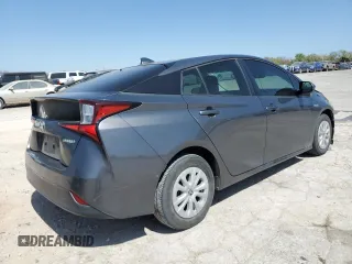 2019 Toyota Prius L Eco with VIN JTDKARFU0K3074279, listed as a Copart auction lot 50806805 with 55,496 mi miles and Salvage Title. Bid and sale history available at carsss.com. Image 3.