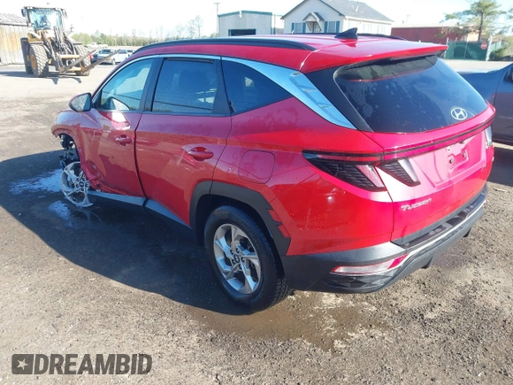 2022 Hyundai Tucson SEL with VIN 5NMJBCAE7NH069348, listed as a IAAI auction lot 41987658 with 60,741 mi miles. Bid and sale history available at carsss.com. Image 3.