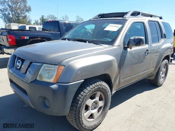 2005 Nissan Xterra S with VIN 5N1AN08W65C641010, listed as a IAAI auction lot 41651844 with 217,572 mi miles. Bid and sale history available at carsss.com. Image 2.