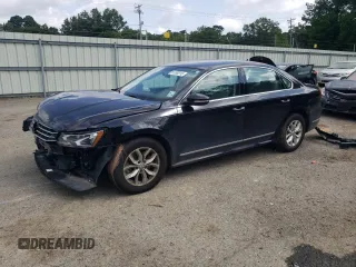 2017 Volkswagen Passat S with VIN 1VWAT7A36HC052432, listed as a Copart auction lot 61280315 with 50,954 mi miles and Salvage title. Bid and sale history available at DreamBid. Image 1.
