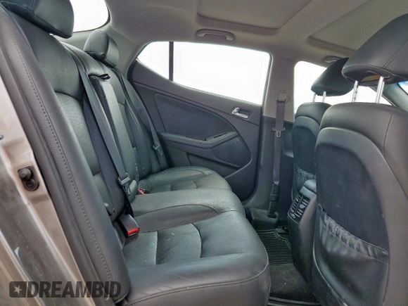 2014 Kia Optima SXL Turbo with VIN 5XXGR4A6XEG318048, listed as a Copart auction lot 58435035 with 130,799 mi miles and Salvage title. Bid and sale history available at DreamBid. Image 10.