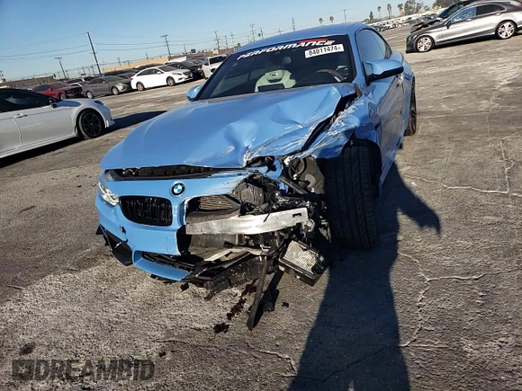 2017 BMW M4 with VIN WBS3U9C57HP970954, listed as a Copart auction lot 84011474 with 56,882 mi miles and Salvage Title. Bid and sale history available at carsss.com. Image 10.