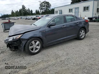 2015 Kia Optima LX with VIN KNAGM4A79F5631926, listed as a Copart auction lot 61419675 with Not provided miles and Salvage title. Bid and sale history available at DreamBid. Image 1.