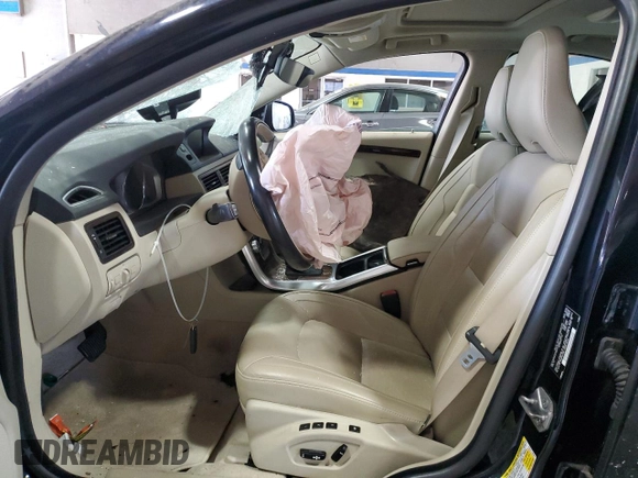 2015 Volvo S80 T5 Drive-E with VIN YV140MAK9F1186370, listed as a Copart auction lot 51205955 with 0 mi miles and Salvage Title. Bid and sale history available at carsss.com. Image 7.