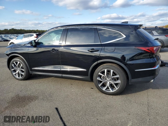 2022 Acura MDX w/Technology Package with VIN 5J8YE1H45NL037697, listed as a Copart auction lot 87416494 with 16,762 mi miles and Salvage Title. Bid and sale history available at carsss.com. Image 2.