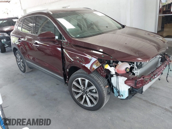 2019 Lincoln MKC Reserve with VIN 5LMCJ3C94KUL50192, listed as a IAAI auction lot 42217678 with 21,344 mi miles and . Bid and sale history available at DreamBid. Image 1.