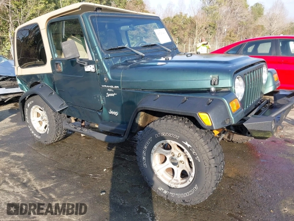 2001 Jeep Wrangler Sport with VIN 1J4FA49S71P315061, listed as a IAAI auction lot 41525441 with 178,809 mi miles. Bid and sale history available at carsss.com. Image 1.