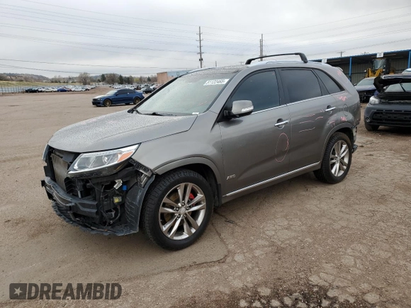 2015 Kia Sorento SX with VIN 5XYKWDA75FG578575, listed as a Copart auction lot 51122465 with 63,138 mi miles and Salvage Title. Bid and sale history available at carsss.com. Image 1.