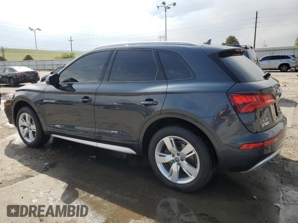 2018 Audi Q5 Premium with VIN WA1ANAFY8J2020313, listed as a Copart auction lot 54078575 with 76,133 mi miles and Salvage Title. Bid and sale history available at DreamBid. Image 2.