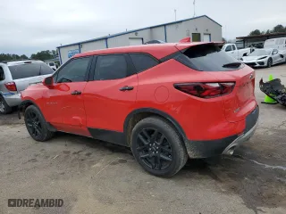 2020 Chevrolet Blazer LT with VIN 3GNKBCR46LS667864, listed as a Copart auction lot 42393635 with 92,756 mi miles and Salvage Title. Bid and sale history available at carsss.com. Image 2.