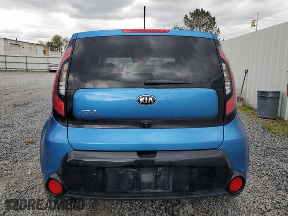 2016 Kia Soul + z VIN KNDJP3A57G7359472, wystawiony jako Copart lot #56915875 z przebiegiem 42 913 mil mil oraz Szkoda całkowita • Salvage title. Historia ofert i sprzedaży dostępna na DreamBid. Obrazek 6.