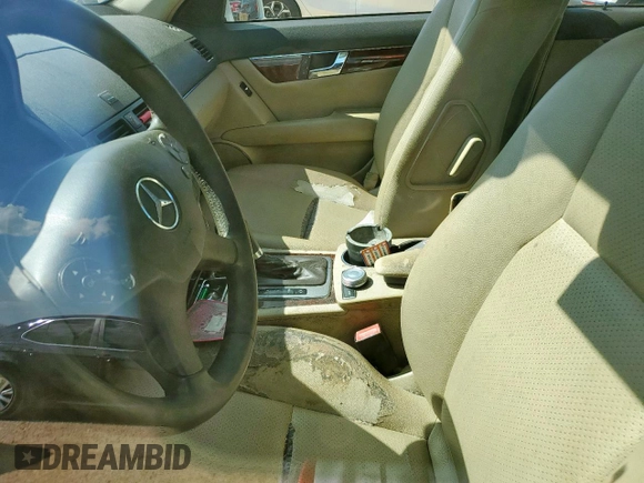 2011 Mercedes-Benz C 300 Sport with VIN WDDGF5EBXBR149024, listed as a Copart auction lot 61196585 with Not provided miles and Salvage title. Bid and sale history available at DreamBid. Image 7.