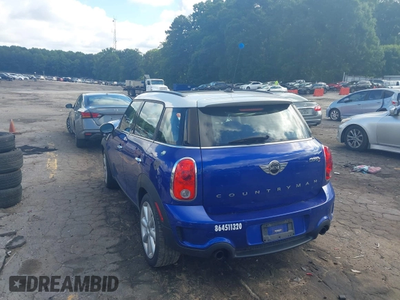 2016 MINI Countryman S with VIN WMWZC3C55GWP53633, listed as a IAAI auction lot 42526582 with 58,898 mi miles and . Bid and sale history available at DreamBid. Image 3.