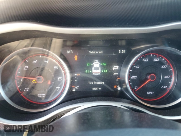 2018 Dodge Charger GT with VIN 2C3CDXJG0JH189725, listed as a Copart auction lot 56008175 with 165,257 mi miles and Clean Title. Bid and sale history available at DreamBid. Image 9.